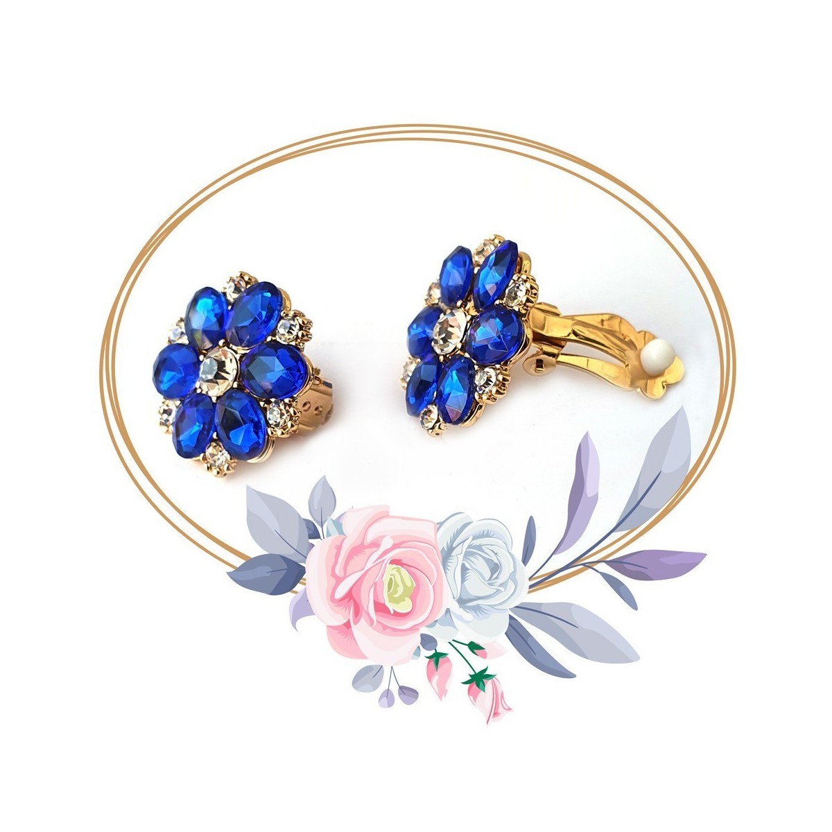 Boucles d'oreilles clips fantaisies Boucles d'oreilles clips fantaisies