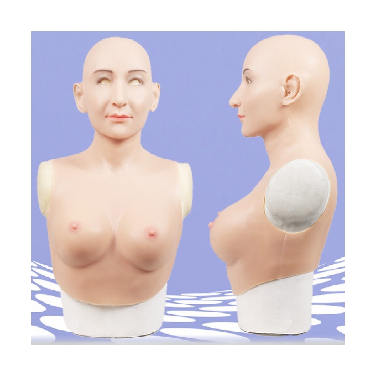 Buste fausse poitrine masque intégré, Bonnet B