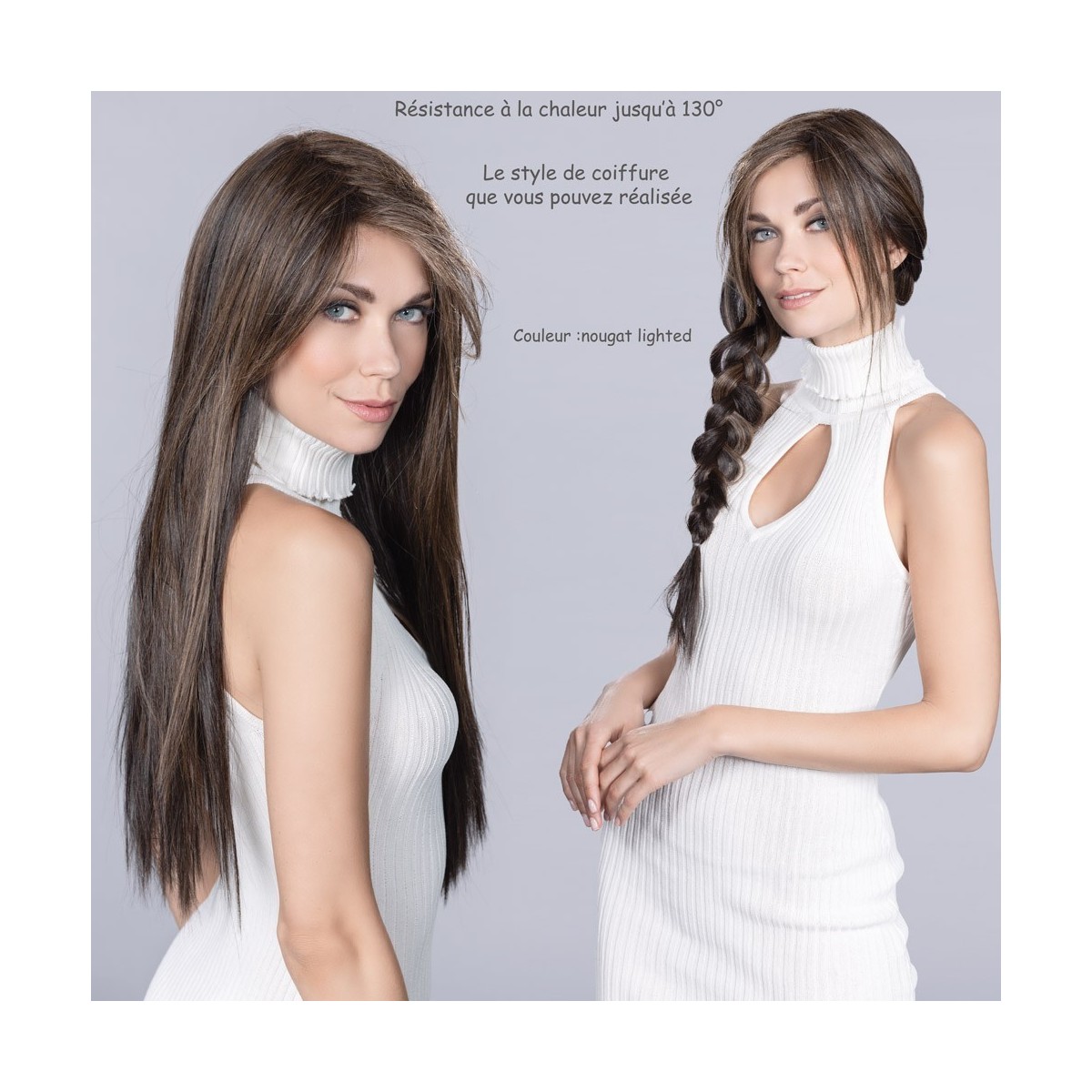 Perruque longue ultra-féminine, un look de star Perruque longue ultra-féminine, un look de star