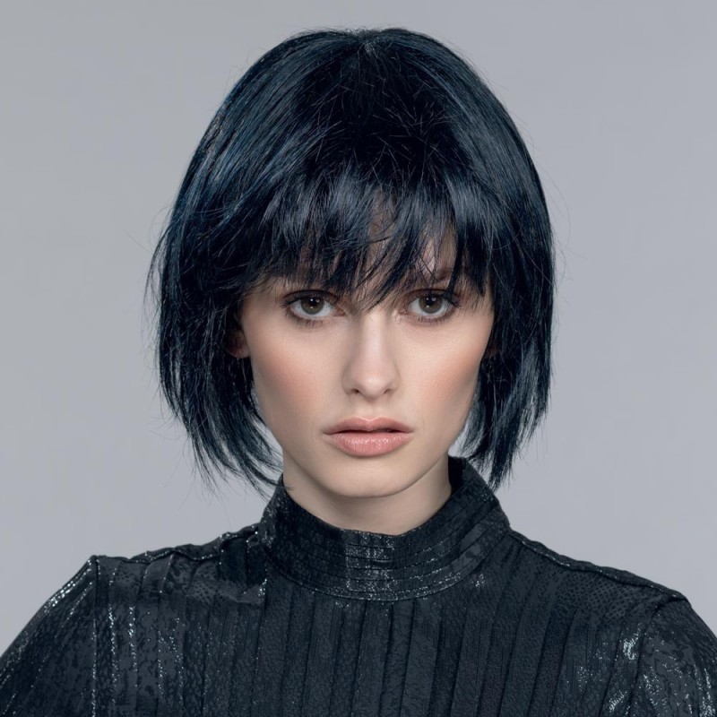 Perruque au carré,  monofilament rond point