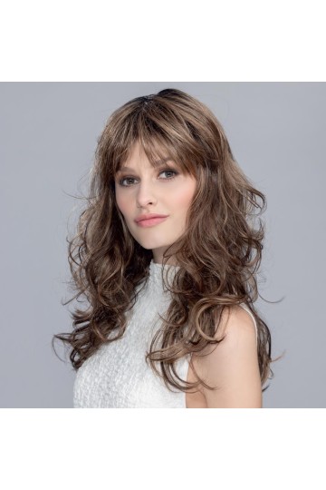 Perruque longue, mèches ondulantes, effet balayage