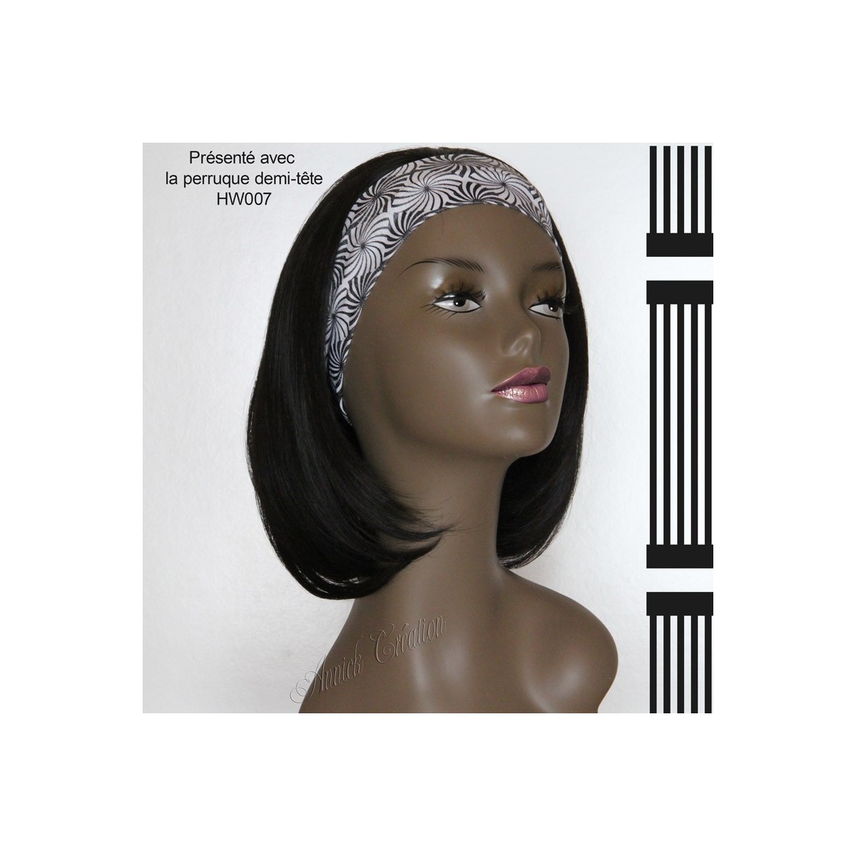 Bandeau pour vos perruques demi-tête
